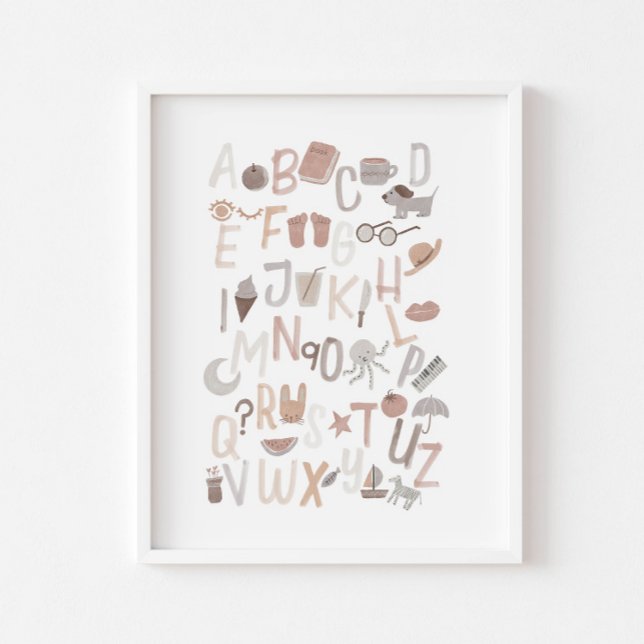 Neutrales Alphabet-englisches Plakat (Von Creator hochgeladen)