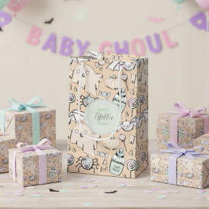 Neutrales Baby Halloween Pumpkin Ghost Kleine Geschenktüte