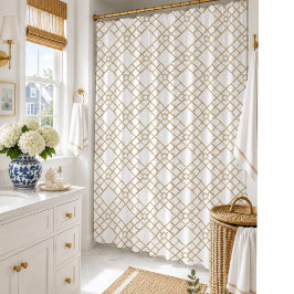 Neutrales Bambus-Spaliere Elegantes Badezimmer-Dek Duschvorhang