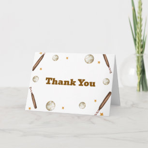 Neutrales Baseball-Sport-Baby-Shower-Motiv 'Batter Dankeskarte