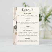 Neutrales Beige Abstrakt Moderne Editoriale Hochze