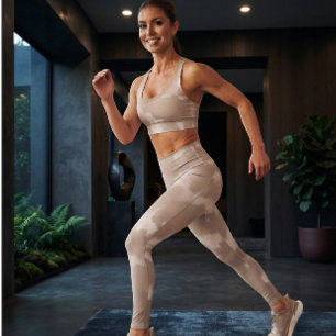 Neutrales Beige-Cloud Leggings