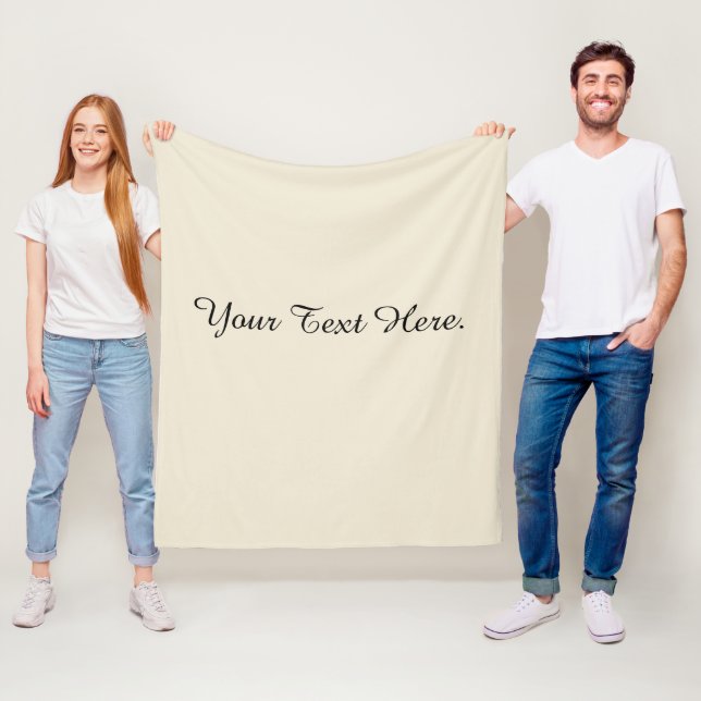 Neutrales Beige Fleecedecke (Beispiel)
