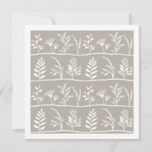 Neutrales Beige Taupe Botanic Serenade Minimalisti