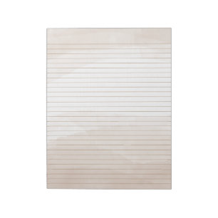 Neutrales Beige Wasserfarbenstationerie mit Textas Notizblock