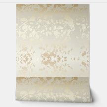 Neutrales Beiges Blumenmuster Nahtlose Tapete