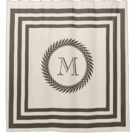 Neutrales Biscotti und Kakao-extravagantes Duschvorhang