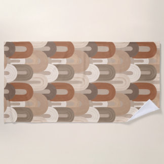 Neutrales Bogen Abstract Muster Strandtuch