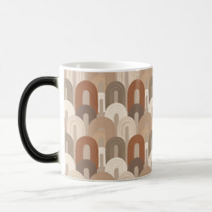 Neutrales Bogen Abstract Muster Verwandlungstasse