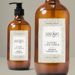 Neutrales Bohemian-Beige-Wasserfestes-Produktetike Lebensmitteletikett