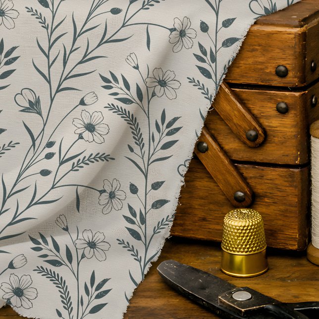 Neutrales Boho-Botanical  Stoff (Von Creator hochgeladen)