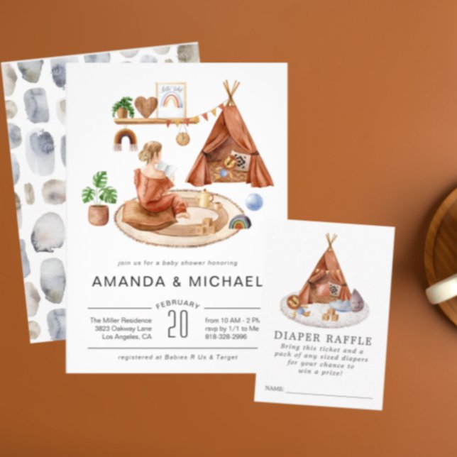 Neutrales Boho-Kinderzimmer | Einladung der Babydu (Von Creator hochgeladen)