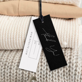 Neutrales Business Clothing Danke Label Hang Tag