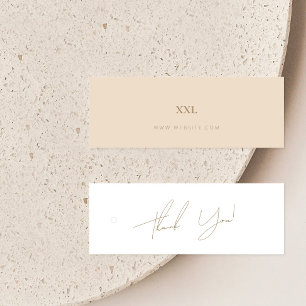 Neutrales Business Clothing Danke Label Hang Tag