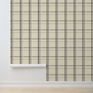Neutrales Creme-Karo-Tartan Tapete