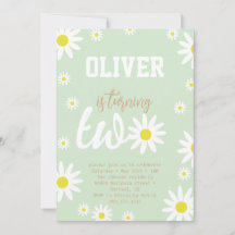 Neutrales Daisy 2. Geburtstag Party Boho White