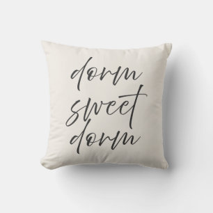 Neutrales „Dorm Sweet Dorm“-Kissen Elfenbein & G Kissen