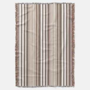 Neutrales erdige Streifenmuster-Design Decke