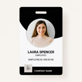 Neutrales Foto-ID-Abzeichen für moderne Mitarbeite Ausweis