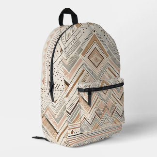 Neutrales geometrisches Backpack Bedruckter Rucksack
