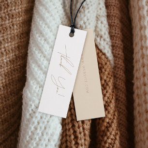 Neutrales Geschäft Danke Label Hang Tag