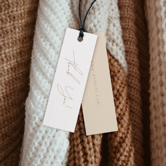 Neutrales Geschäft Danke Label Hang Tag