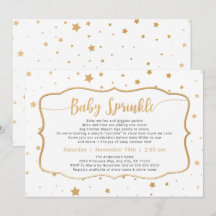 Neutrales Geschlecht Baby Sprinkle - weiße Goldste