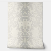 Neutrales Grau Beige Florales Nahtloses Tapete