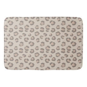 Neutrales Leopardenmuster Badematte
