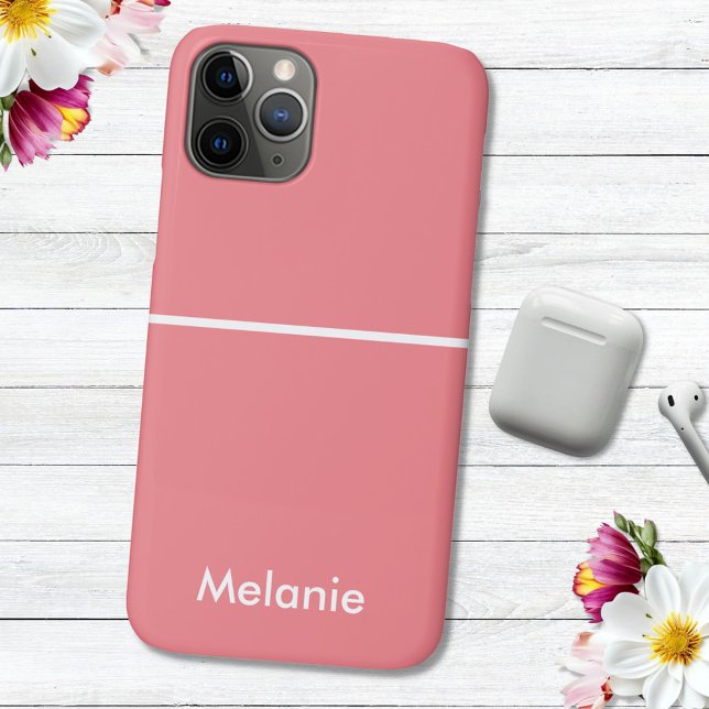 Neutrales Minimalistisches modernes Orangenmonogra Case-Mate iPhone Hülle (Von Creator hochgeladen)