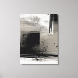 Neutrales, modernes Abstraktes Malen in Beige und  Leinwanddruck