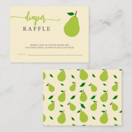 Neutrales Pear-Baby-Duschdiapter Begleitkarte