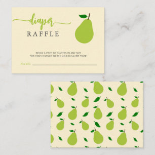 Neutrales Pear-Baby-Duschdiapter Begleitkarte