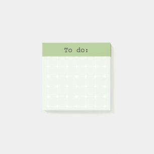 Neutrales Raster Bullet Journal Stil To-Do Sagegrü Post-it Klebezettel