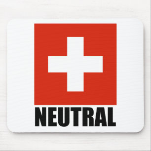 NEUTRALES (Schweizer Flagge) Mousepad