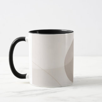 Neutrales Taupe Modern Decor | Zeitgenössische Gal Tasse