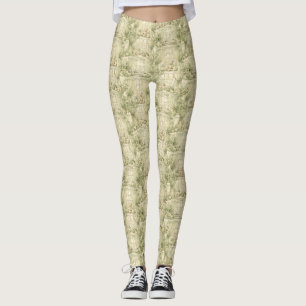 Neutrales Teddybär-Nursery-Zimmer Beige Muster (2) Leggings