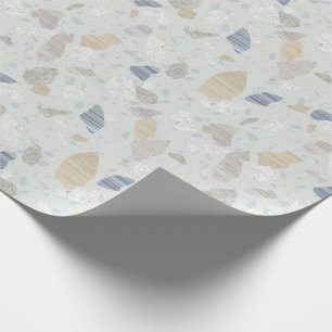 Neutrales Terrazzo-Fliesen-Druck-Packpapier Geschenkpapier
