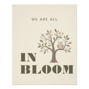 Neutrales, trendiges Schulplakat Homeschool-Deko Poster