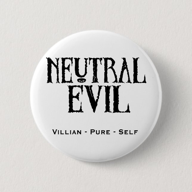 "Neutrales Übel " Button (Vorderseite)