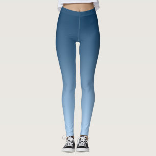Neutrales und schlichtes Steigungs-Blau Leggings