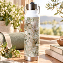 Neutrales Vintage-Weiß-Wildblumen-Blumendesign