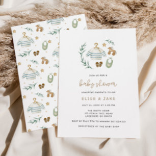 Neutrales Vintages Spielzeug - Einladung für eine