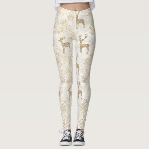 Neutrales Waldhirschmuster Leggings