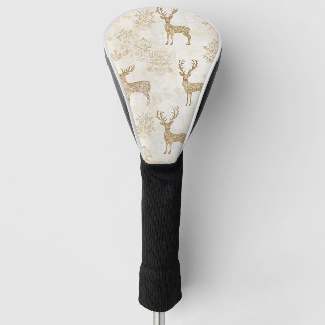 Neutrales Waldrehmuster Golf Headcover (Vorderseite)