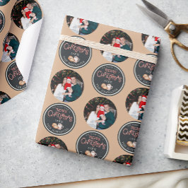 Neutrales Weihnachts-Foto-Wrapping-Papier und -Mel Geschenkpapier