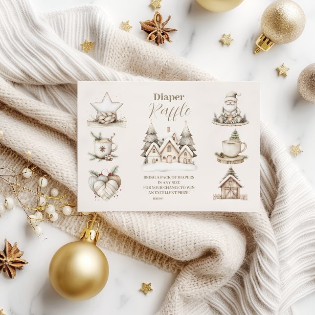 Neutrales Weihnachtskollektiv Baby Show Diapper Ra Begleitkarte (Von Creator hochgeladen)