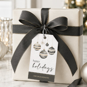 Neutrales Weihnachtsornament-Feiertag Geschenkanhänger