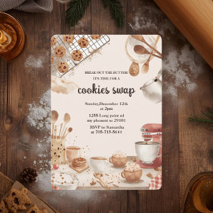 “Neutrales Weihnachtsplätzchen-Tausch Einladung