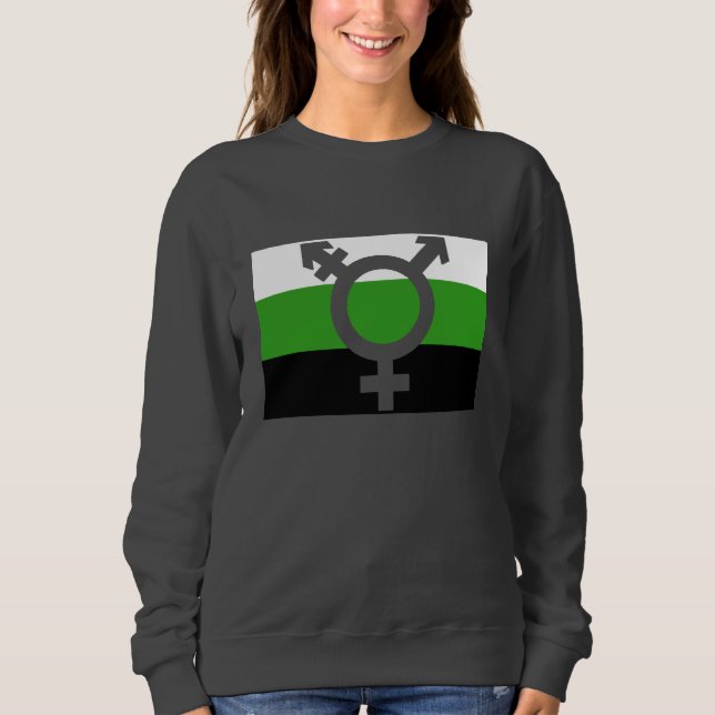 Neutrois Flag Cutout Sweatshirt (Vorderseite)
